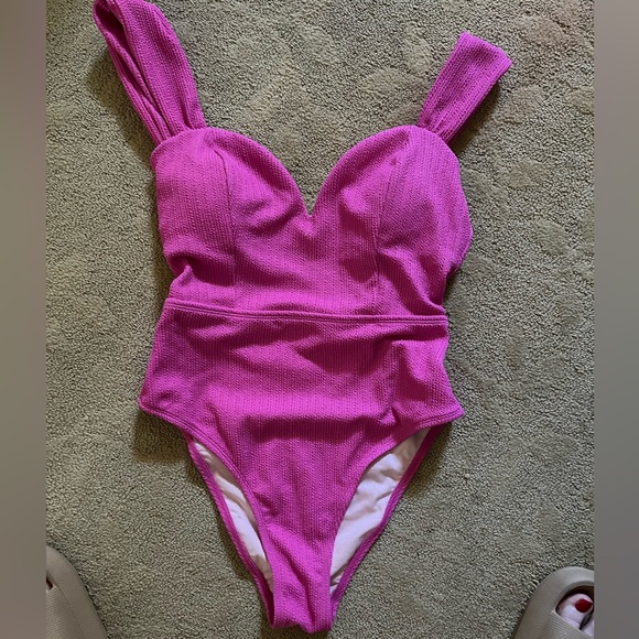 NWT Cupshe Pink One-Piece Swimsuit - Picture 2 of 6